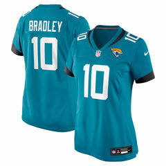 Carter Bradley  Women's Team Game Jersey - Jacksonville Jaguars Jerseys
