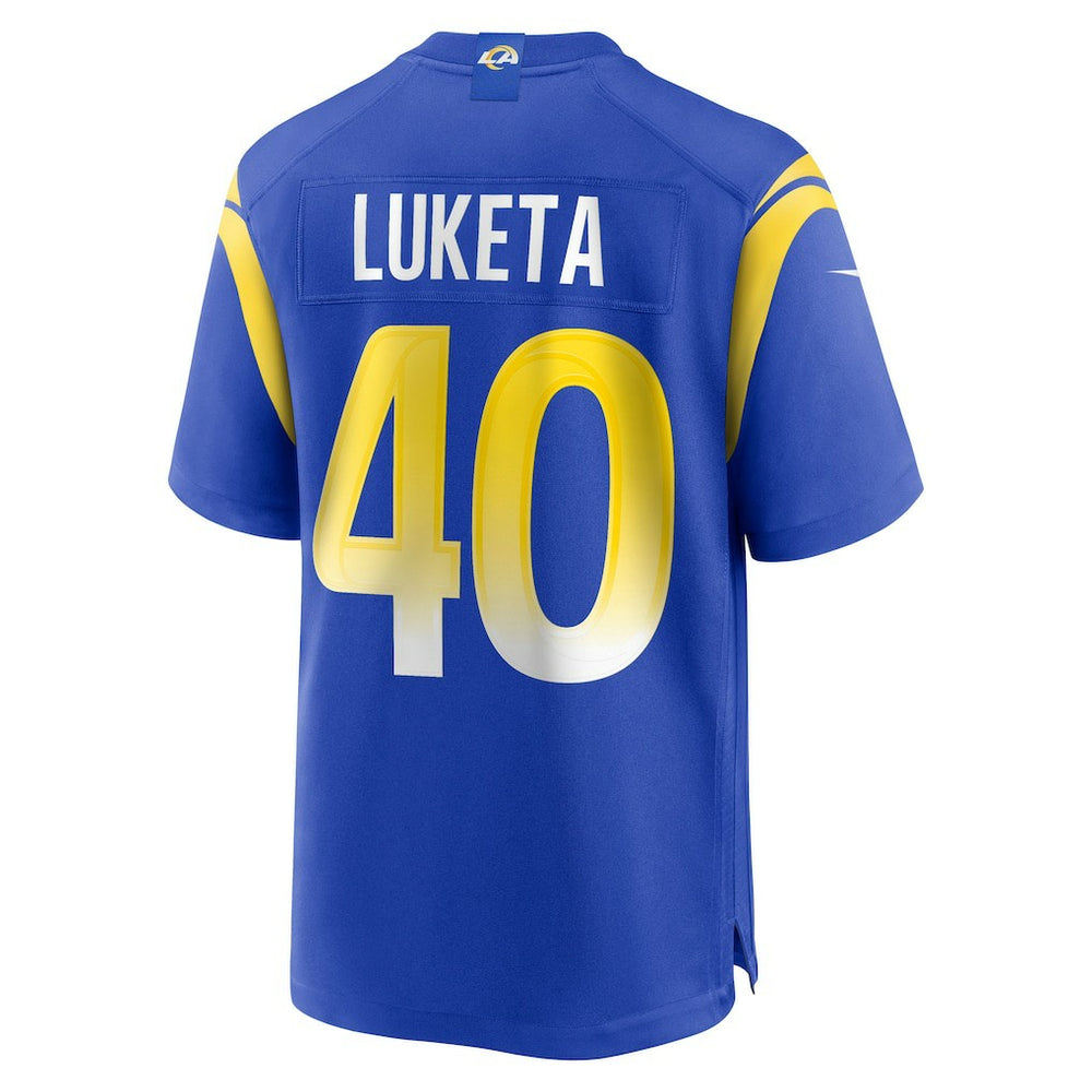 Jesse Luketa  Team Game Jersey - Los Angeles Rams Jerseys
