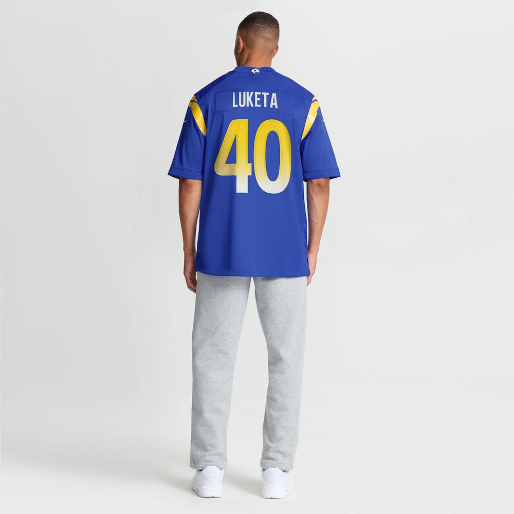 Jesse Luketa  Team Game Jersey - Los Angeles Rams Jerseys