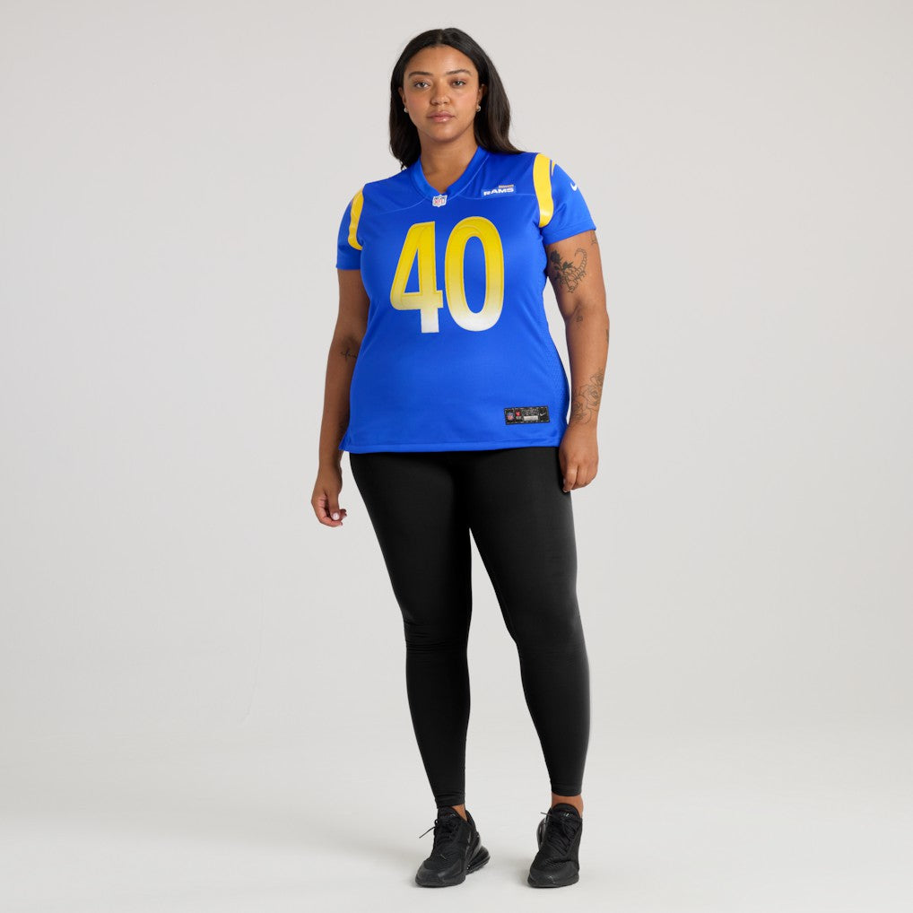 Jesse Luketa  Women's Team Game Jersey - Los Angeles Rams Jerseys