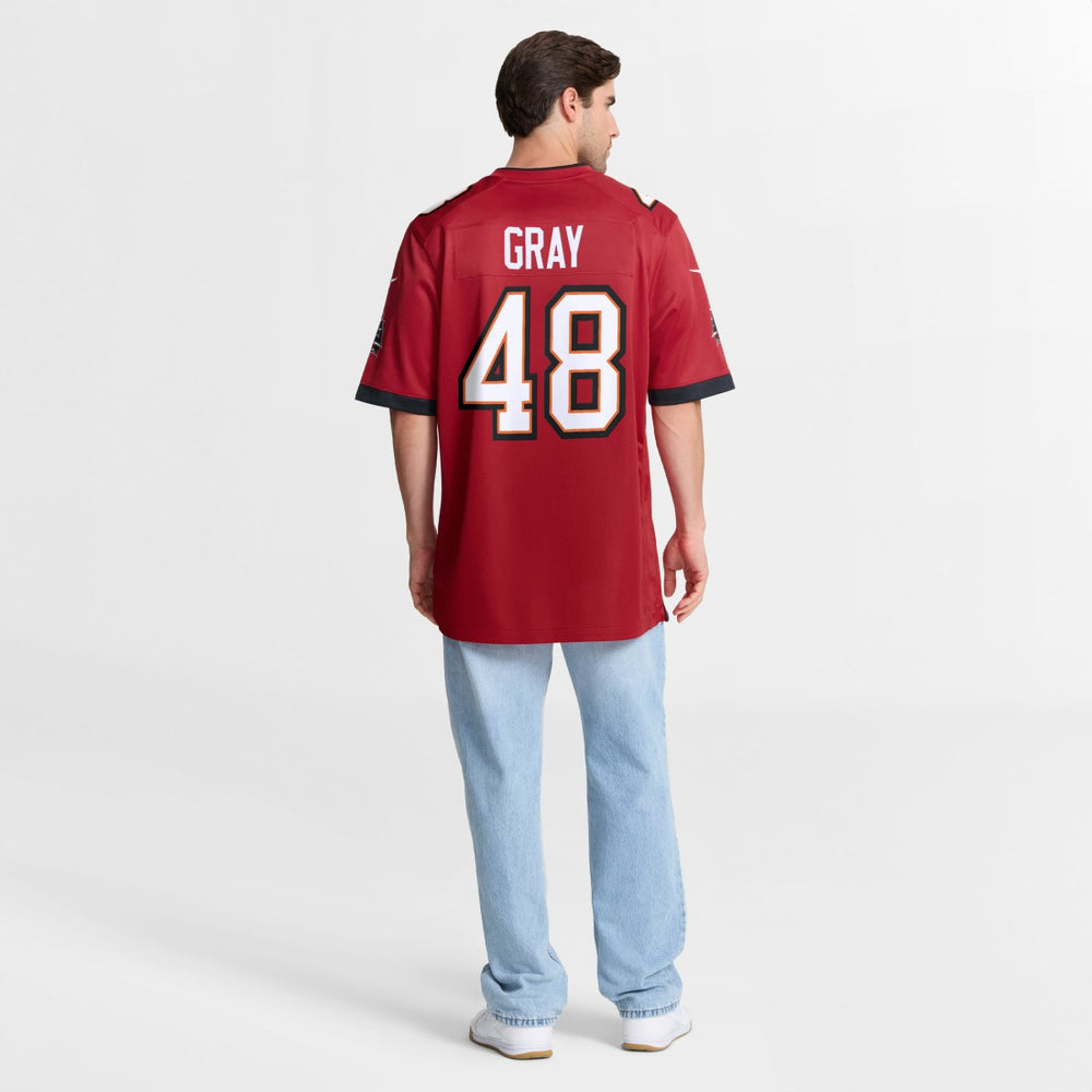 JT Gray  Team Game Jersey - Tampa Bay Buccaneers Jerseys