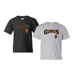 Black/Gray San Francisco Giants Soft as a Grape Youth 2-Pack Logo T-Shirt Set