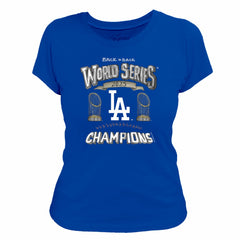 Royal Los Angeles Dodgers Tiny Turnip Women's 2025 World Series Champions T-Shirt