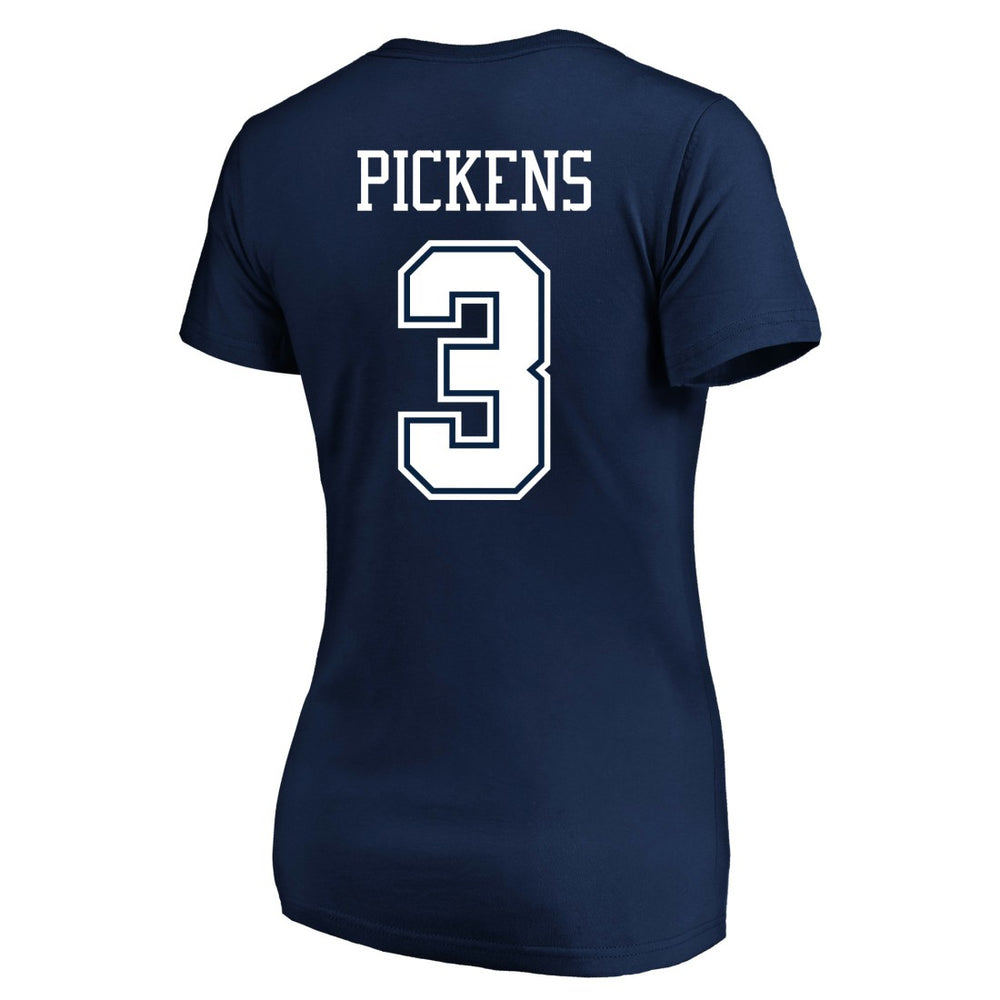 George Pickens  Women's Plus Size Name & Number V-Neck T-Shirt - Dallas Cowboys T-shirts