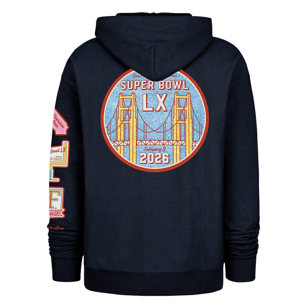 Stoney Clover Lane x '47 Women's Super Bowl LX Patches Foundation Hoodie - New England Patriots Hoodies
