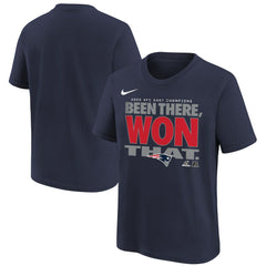 Youth 2025 AFC East Division Champions Locker Room Trophy Collection T-Shirt - New England Patriots T-shirts