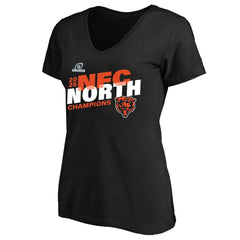 Women's 2025 NFC North Division Champions Plus Size V-Neck T-Shirt - Chicago Bears T-shirts