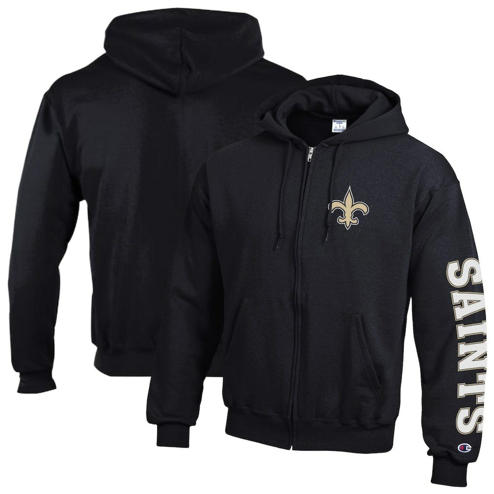 Powerblend Fleece Full-Zip Hoodie - New Orleans Saints Hoodies