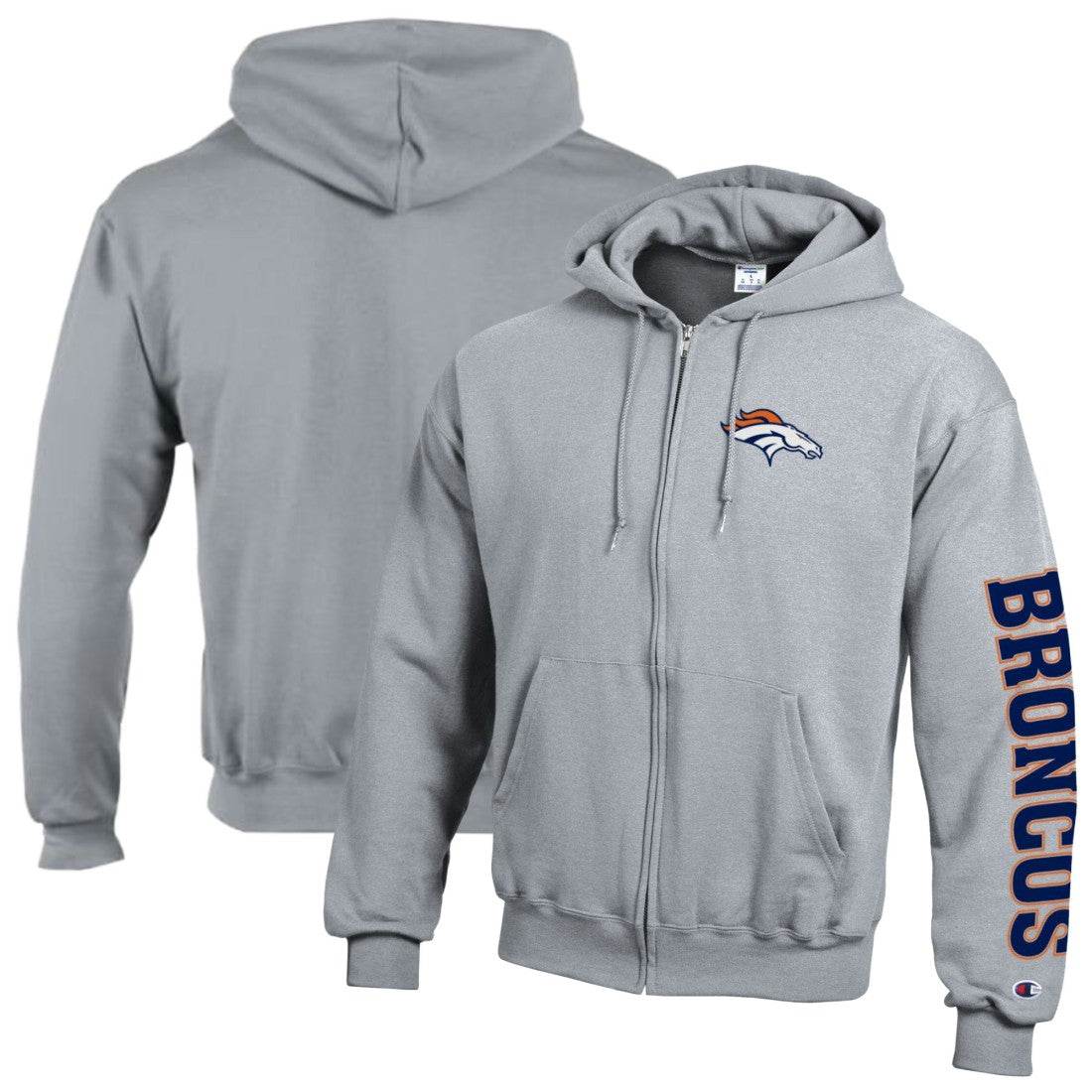 Powerblend Fleece Full-Zip Hoodie - Denver Broncos Hoodies