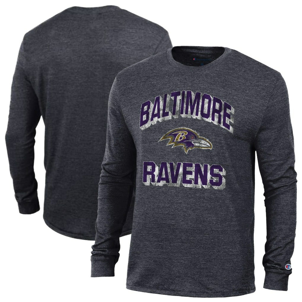 Ultimate Tri-Blend Long Sleeve T-Shirt - Baltimore Ravens T-shirts