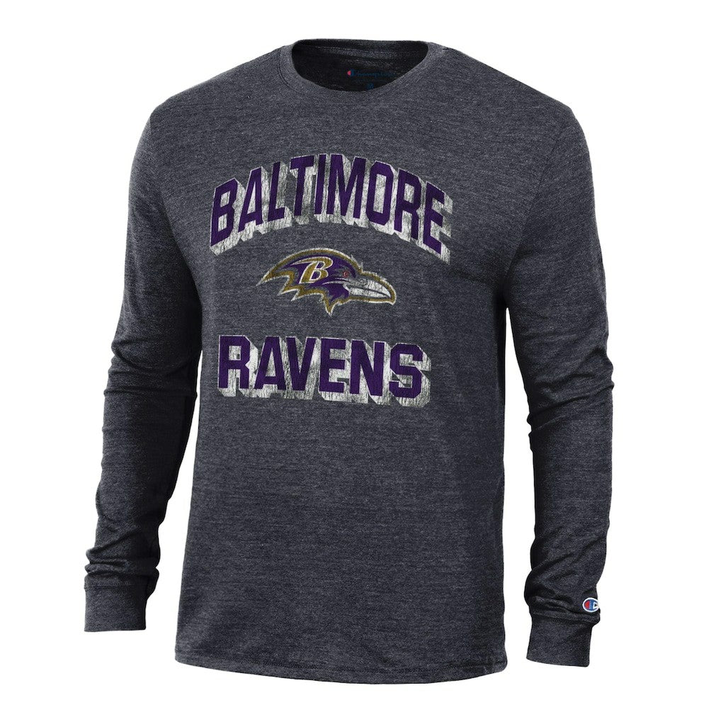Ultimate Tri-Blend Long Sleeve T-Shirt - Baltimore Ravens T-shirts