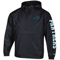 Packable Windbreaker Half-Zip Jacket - Carolina Panthers Jackets