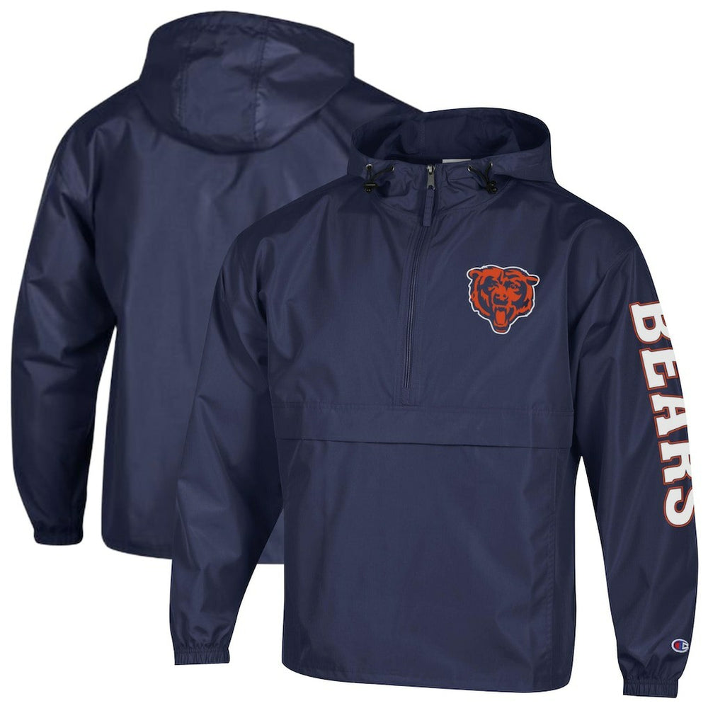 Packable Windbreaker Half-Zip Jacket - Chicago Bears Jackets