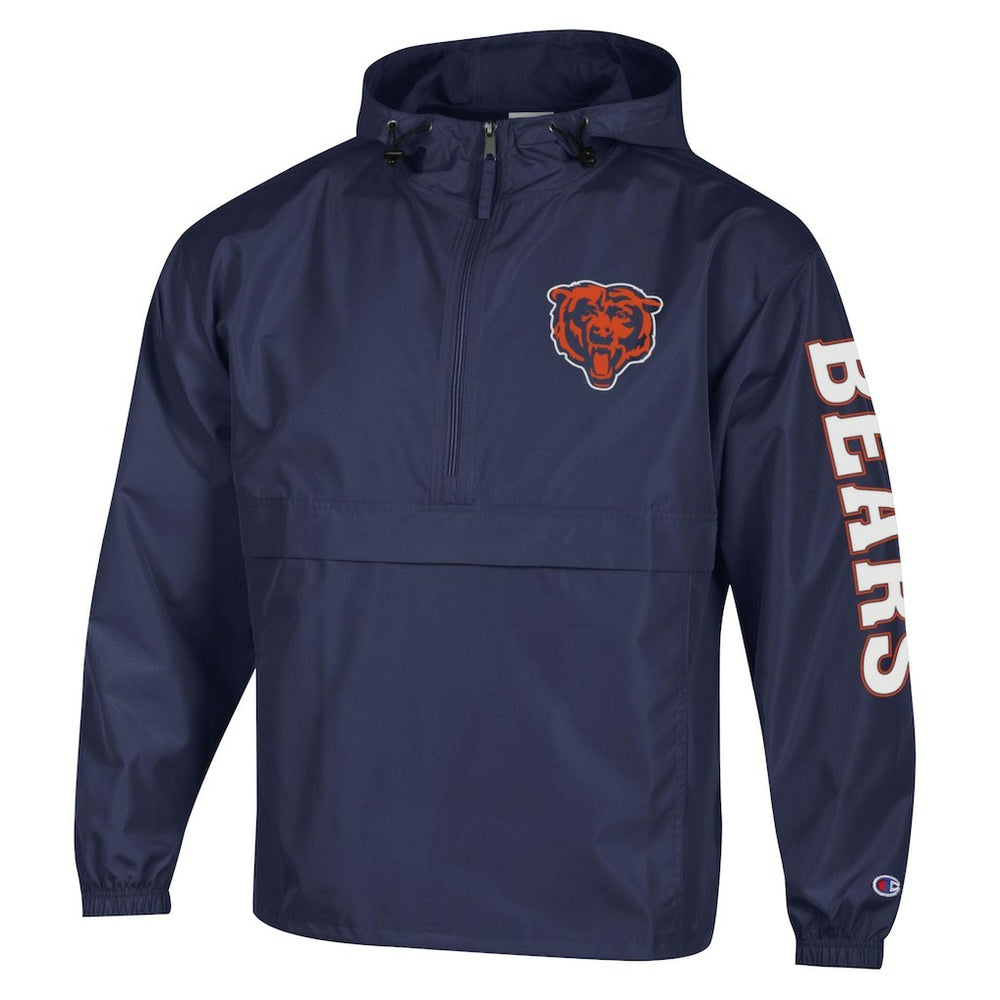 Packable Windbreaker Half-Zip Jacket - Chicago Bears Jackets