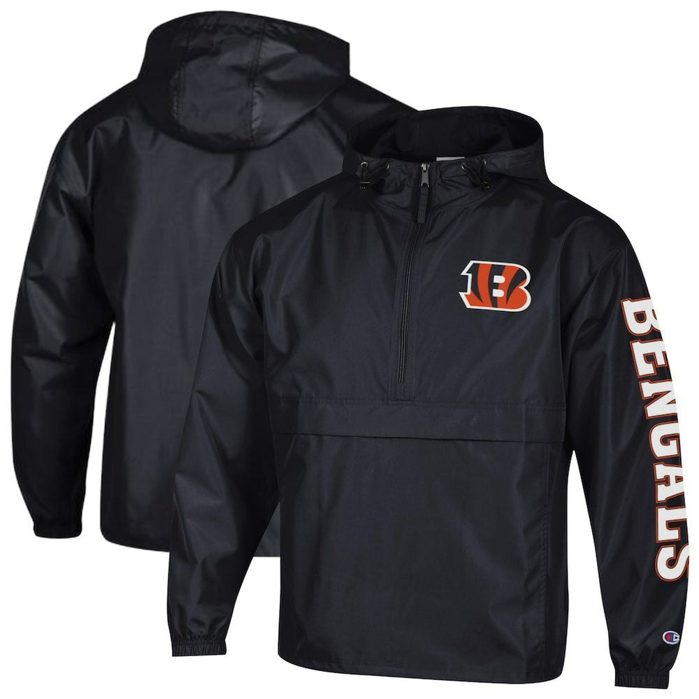 Packable Windbreaker Half-Zip Jacket - Cincinnati Bengals Jackets
