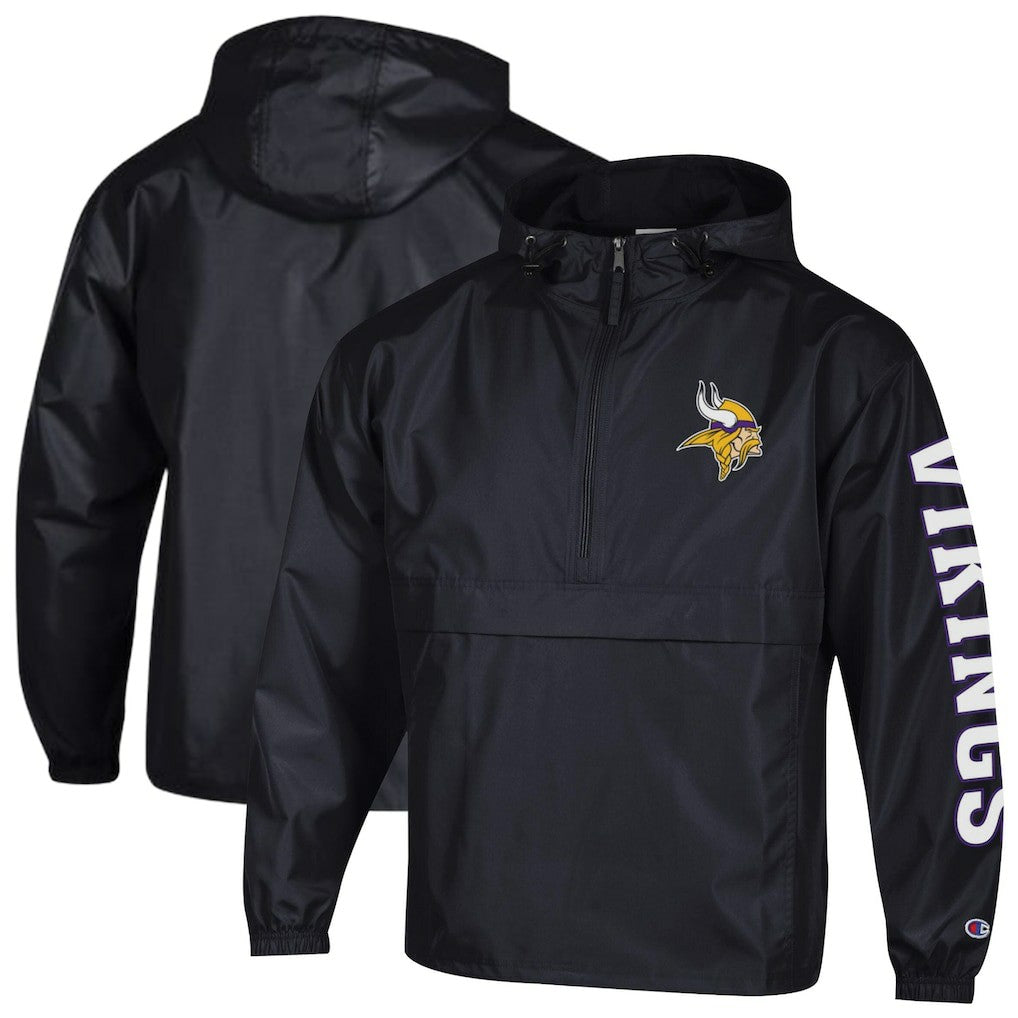 Packable Windbreaker Half-Zip Jacket - Minnesota Vikings Jackets