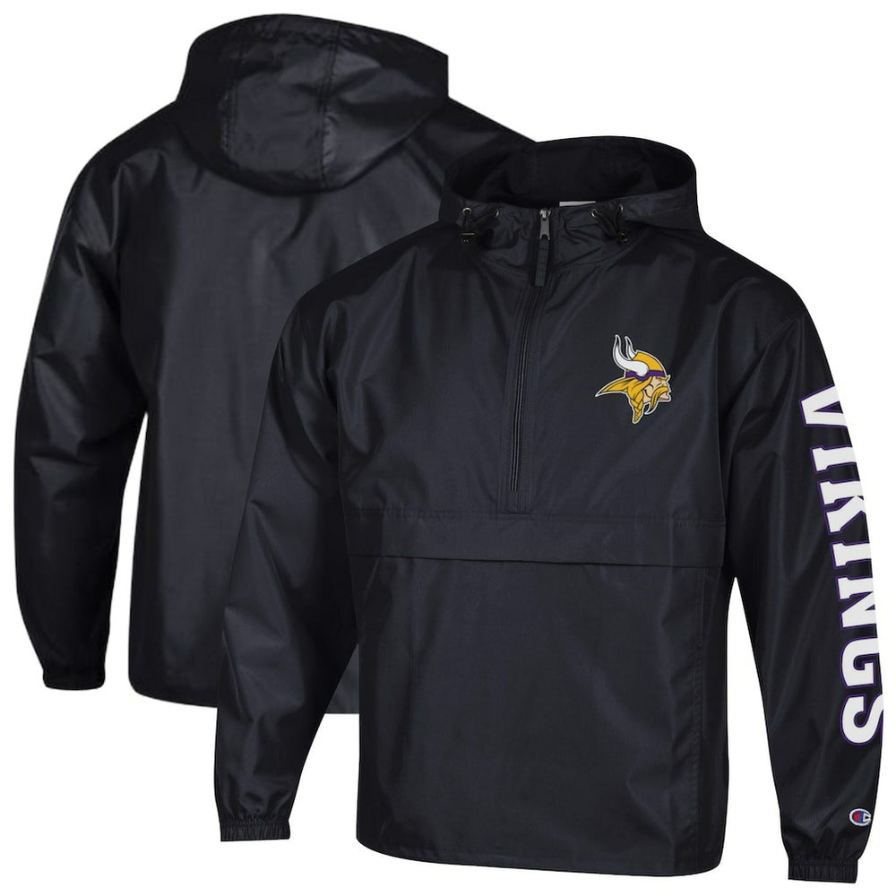 Packable Windbreaker Half-Zip Jacket - Minnesota Vikings Jackets