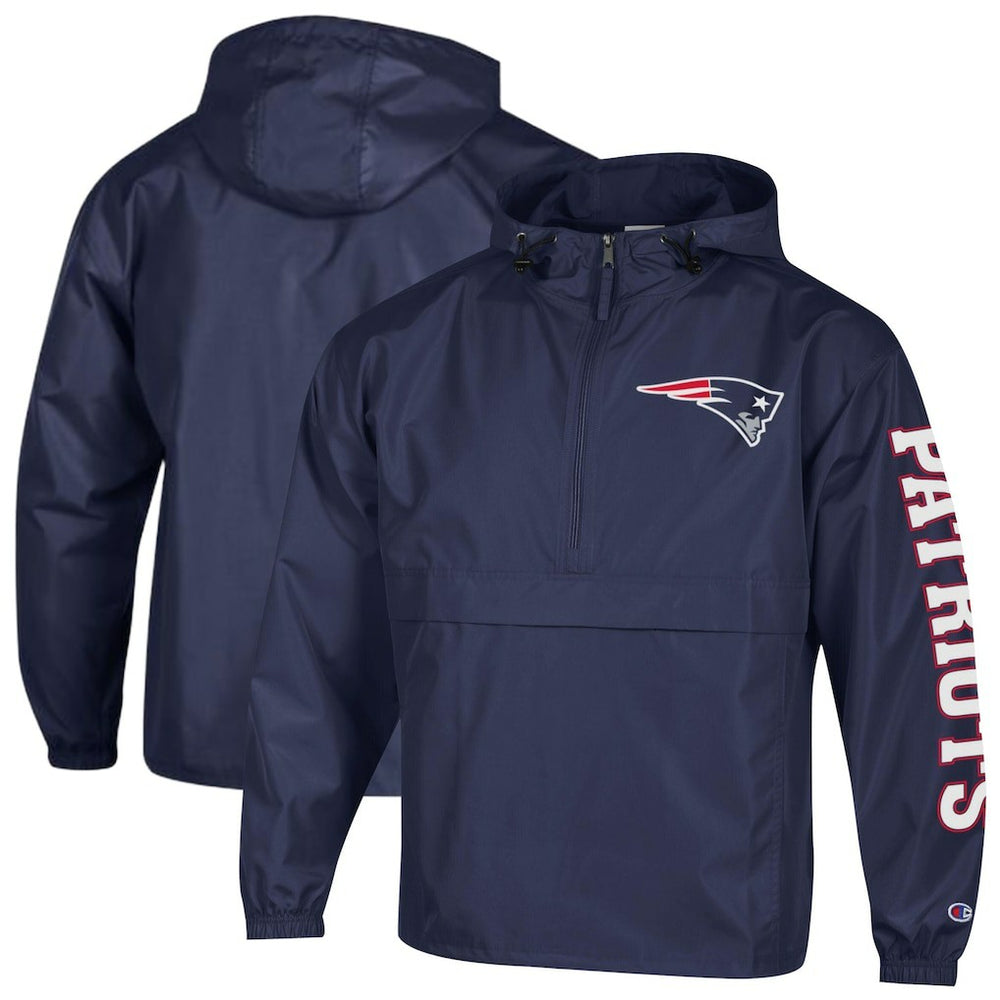 Packable Windbreaker Half-Zip Jacket - New England Patriots Jackets