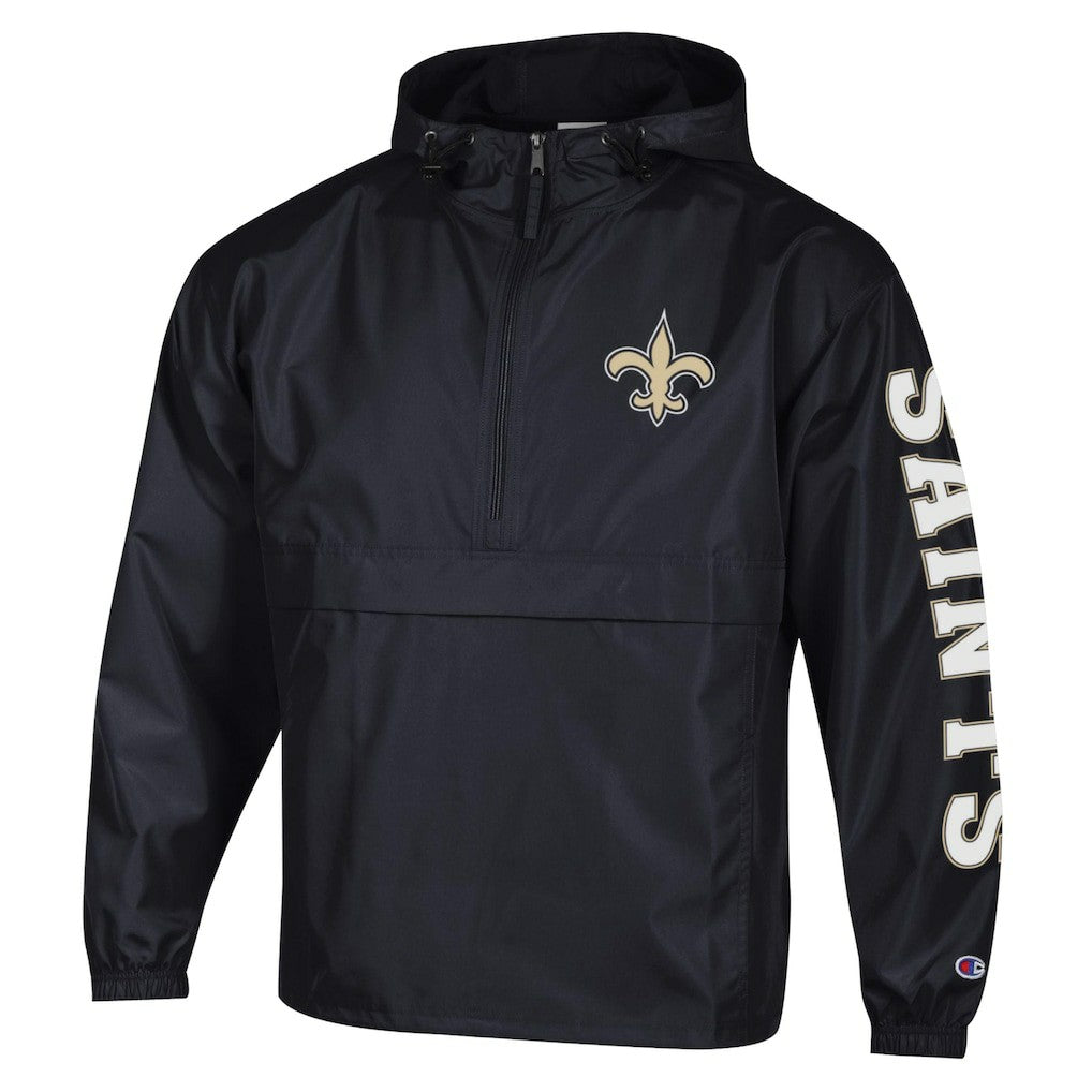Packable Windbreaker Half-Zip Jacket - New Orleans Saints Jackets