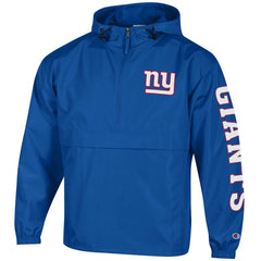 Packable Windbreaker Half-Zip Jacket - New York Giants Jackets