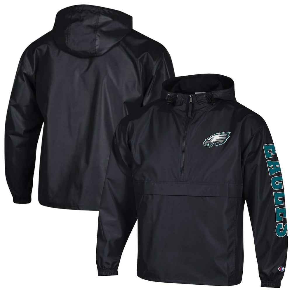Packable Windbreaker Half-Zip Jacket - Philadelphia Eagles Jackets