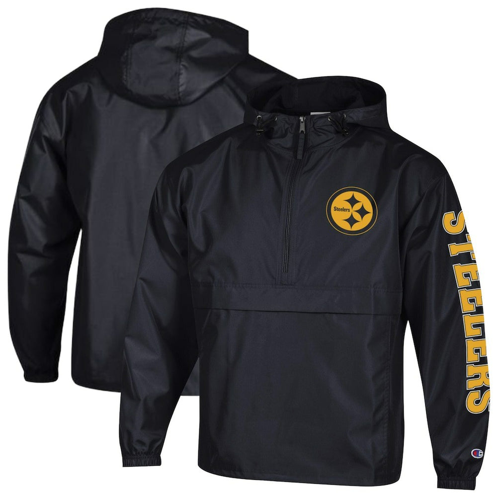 Packable Windbreaker Half-Zip Jacket - Pittsburgh Steelers Jackets