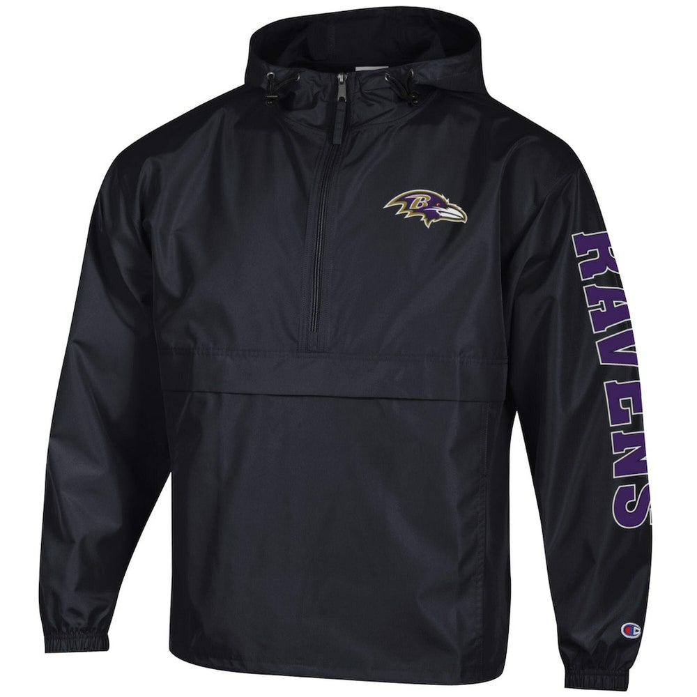 Packable Windbreaker Half-Zip Jacket - Baltimore Ravens Jackets