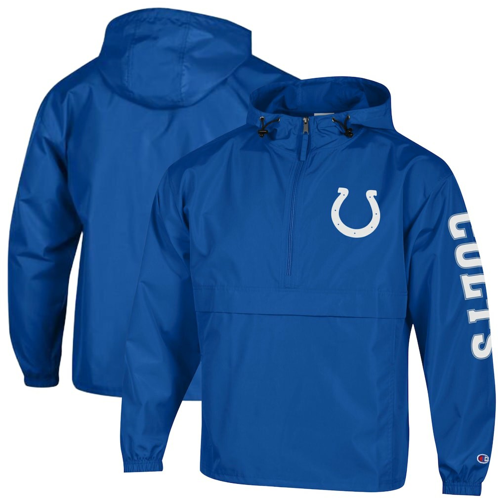 Packable Windbreaker Half-Zip Jacket - Indianapolis Colts Jackets
