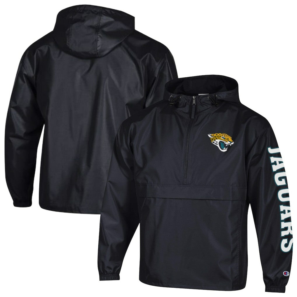 Packable Windbreaker Half-Zip Jacket - Jacksonville Jaguars Jackets
