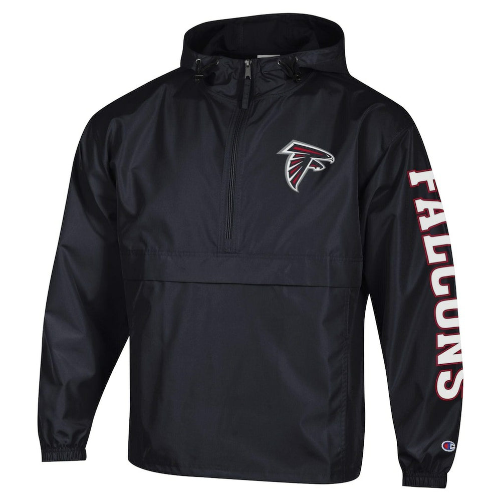 Packable Windbreaker Half-Zip Jacket - Atlanta Falcons Jackets