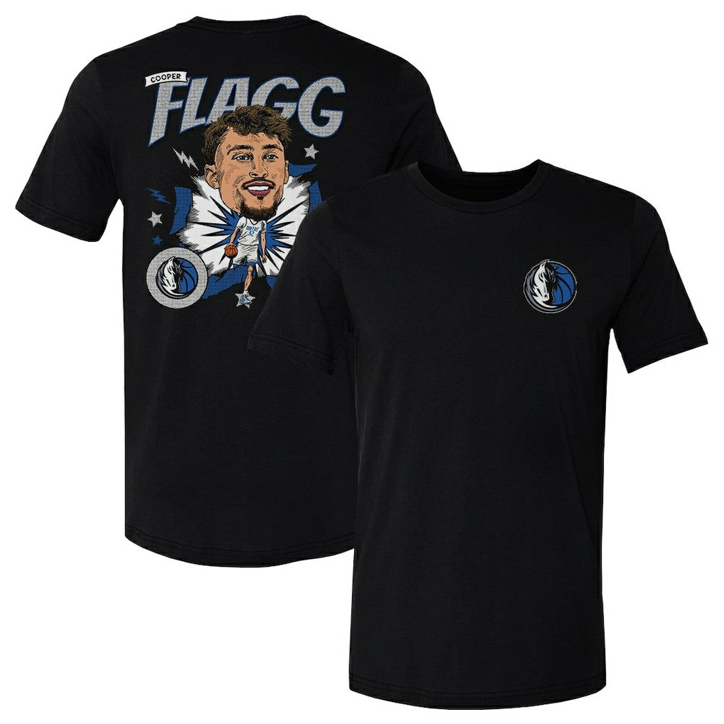 Cooper Flagg Dallas Mavericks 500 Level Caricature T-Shirt sale