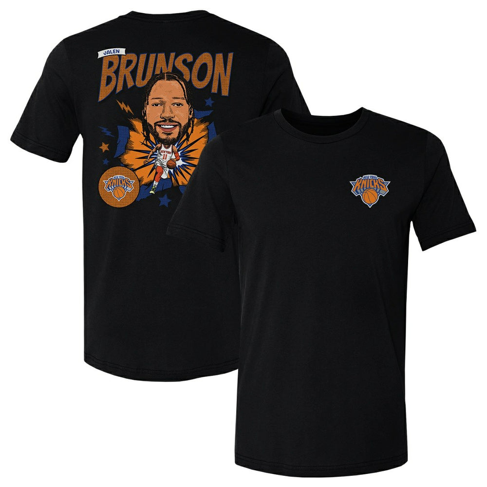 Jalen Brunson New York Knicks 500 Level Caricature T-Shirt