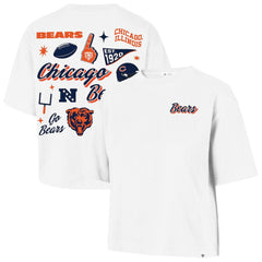 '47 Women's Collage Script Reed City T-Shirt - Chicago Bears T-shirts