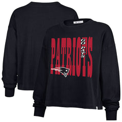 '47 Women's Stacked Sydney Long Sleeve T-Shirt - New England Patriots T-shirts