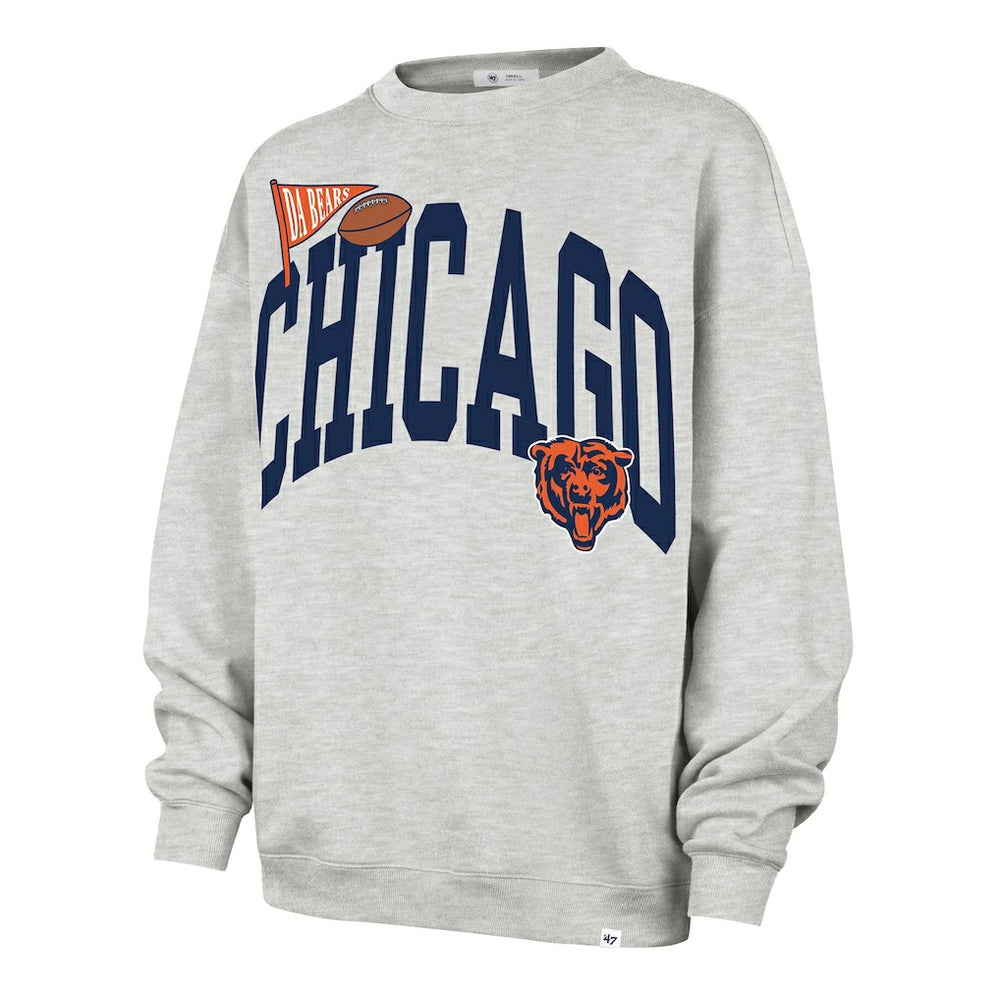 '47 Women's Arched Icon Oversized Sweatshirt - Chicago Bears Sweatshirts