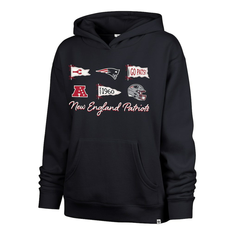 '47 Women's Bow & Banners Naomi Hoodie - New England Patriots Hoodies