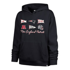 '47 Women's Bow & Banners Naomi Hoodie - New England Patriots Hoodies