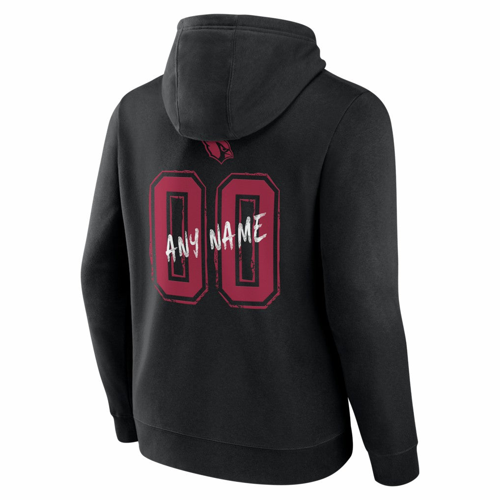 Hustle Personalized Name & Number Hoodie - Arizona Cardinals Hoodies
