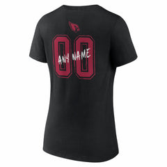 Women's Hustle Personalized Name & Number V-Neck T-Shirt - Arizona Cardinals T-shirts
