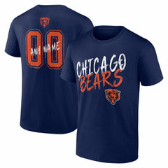 Hustle Personalized Name & Number T-Shirt - Chicago Bears T-shirts