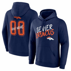 Hustle Personalized Name & Number Hoodie - Denver Broncos Hoodies