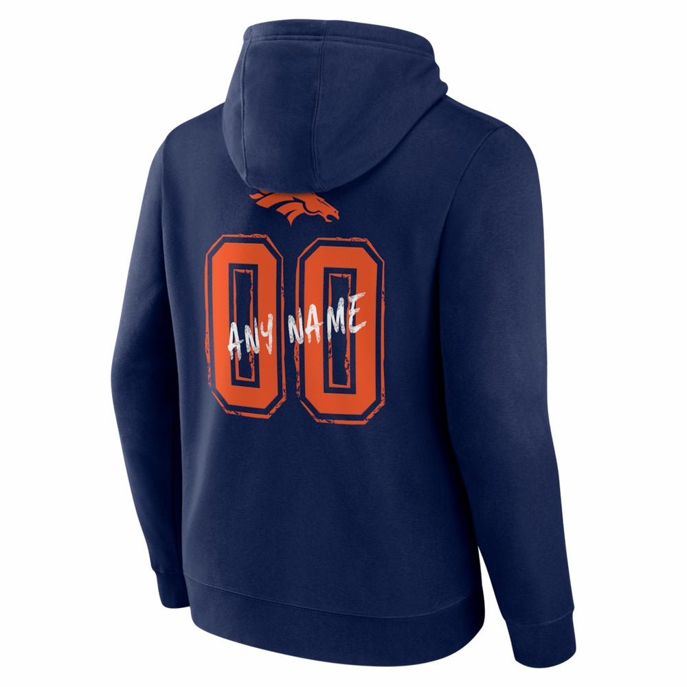 Hustle Personalized Name & Number Hoodie - Denver Broncos Hoodies