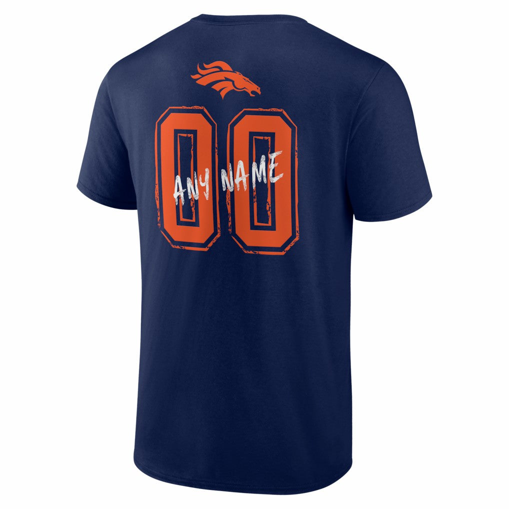 Hustle Personalized Name & Number T-Shirt - Denver Broncos T-shirts