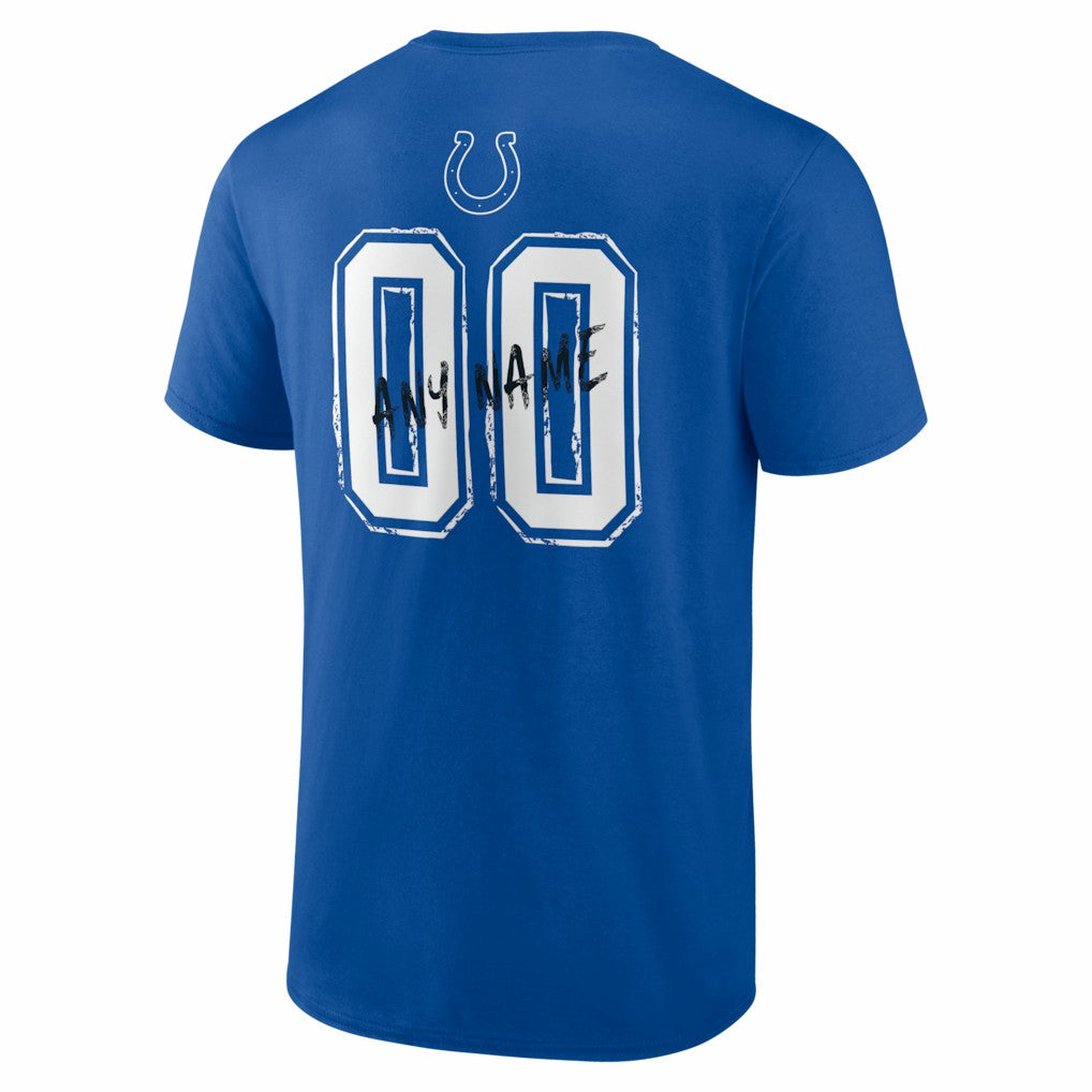 Hustle Personalized Name & Number T-Shirt - Indianapolis Colts T-shirts