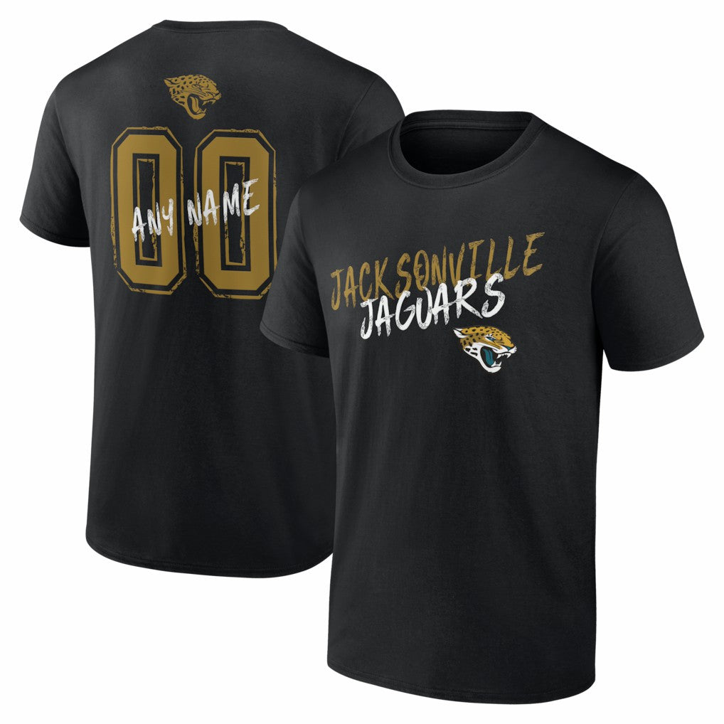 Hustle Personalized Name & Number T-Shirt - Jacksonville Jaguars T-shirts