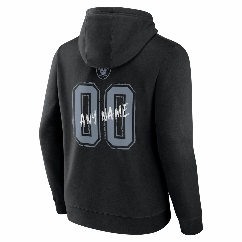 Hustle Personalized Name & Number Hoodie - Las Vegas Raiders Hoodies