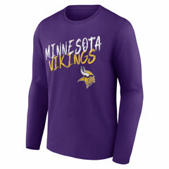 Hustle Personalized Name & Number Long Sleeve T-Shirt - Minnesota Vikings T-shirts