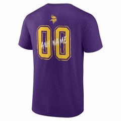 Hustle Personalized Name & Number T-Shirt - Minnesota Vikings T-shirts