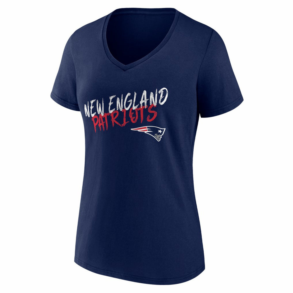 Women's Hustle Personalized Name & Number V-Neck T-Shirt - New England Patriots T-shirts