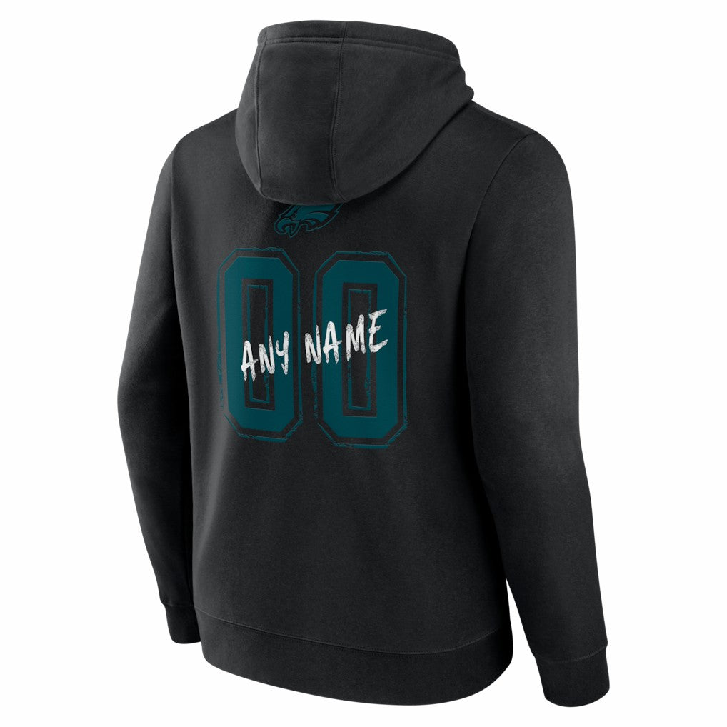 Hustle Personalized Name & Number Hoodie - Philadelphia Eagles Hoodies